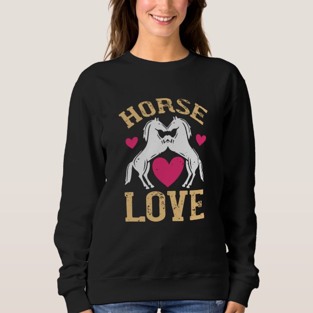 Sudadera Caballo - Amor a caballo (Anverso)