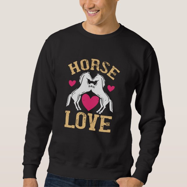 Sudadera Caballo - Amor a caballo (Anverso)