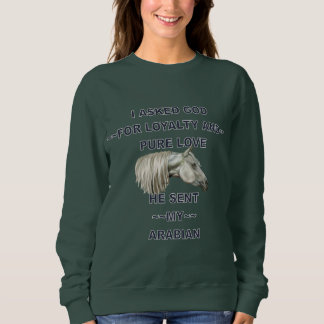 Sudadera Caballo Arábigo Gris