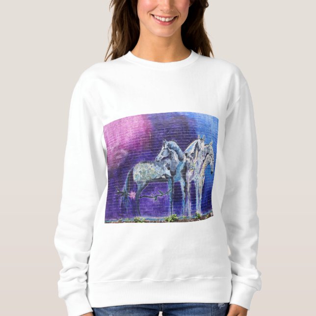 Sudadera Caballo azul (Anverso)