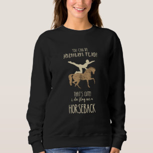 Sudadera Caballo Baulando Bandera Humana Caballo Montando A