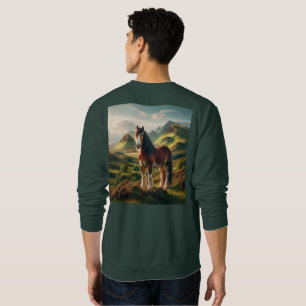 Sudadera caballo Clydesdale de las tierras altas de Escocia