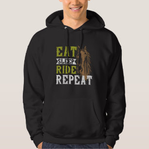 Sudadera Caballo - Comer el viaje de sueño de repetición