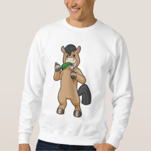 Sudadera Caballo comiendo vegan