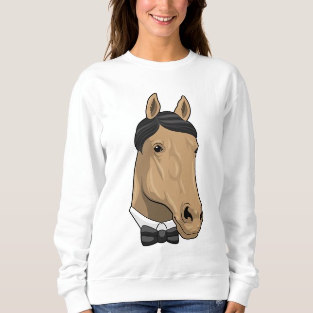 Sudadera Caballo como Caballero con corbata (Anverso)