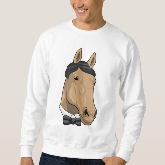 Sudadera Caballo como Caballero con corbata (Anverso)