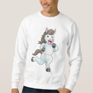 Sudadera Caballo como corredor en carrera