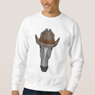 Sudadera Caballo como vaquero con Gorra