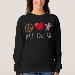 Sudadera Caballo con amor, paz en caballo ecuestre