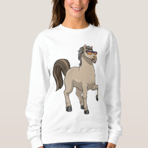 Sudadera Caballo con gafas de sol