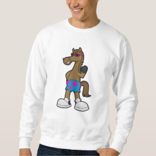 Sudadera Caballo con Gafas de Sol
