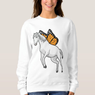 Sudadera Caballo con mariposa