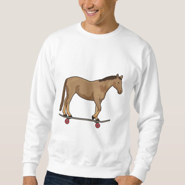 Sudadera Caballo con patineta (Anverso)