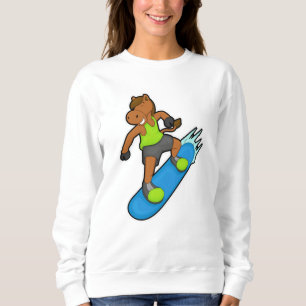 Sudadera Caballo con Snowboard