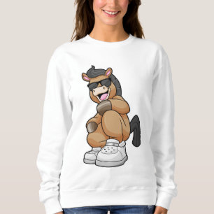 Sudadera Caballo con zapatos grandes