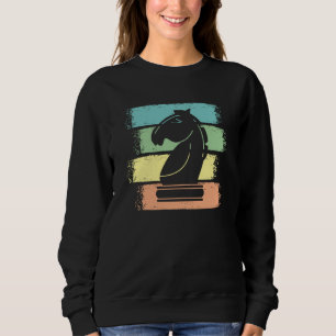 Sudadera Caballo de Ajedrez Retro