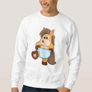 Sudadera Caballo de bebé con pañal