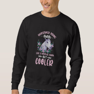Sudadera Caballo de carreras de mujeres Equitación Mamá Cab