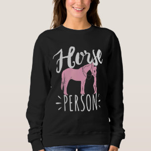 Sudadera Caballo de equitación persona de caballo montando 