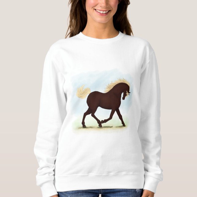 Sudadera Caballo de Montaña Rocosa Ecuestre (Anverso)
