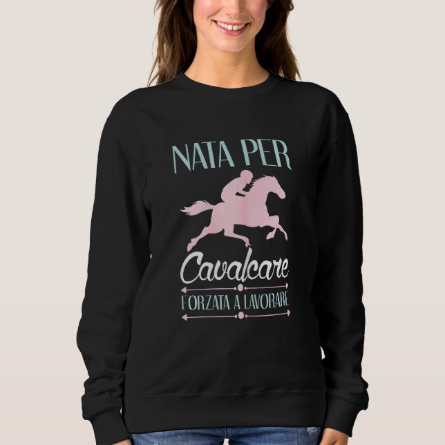 Sudadera Caballo de mujeres niños Chicas (Anverso)