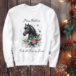 Sudadera Caballo de Navidad Ecuestre 