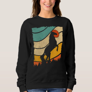 Sudadera Caballo de puesta de sol retro vintage animal salv