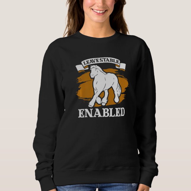 Sudadera Caballo de tiro escocés para jinete Clydesd (Anverso)