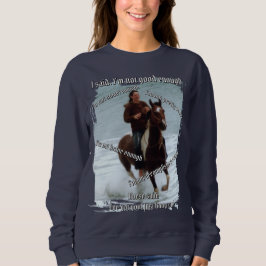 Sudadera Caballo dice que soy suficiente