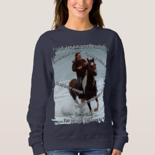 Sudadera Caballo dice que soy suficiente