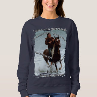 Sudadera Caballo dice que soy suficiente