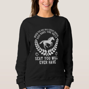 Sudadera Caballo diciendo, granja de caballos
