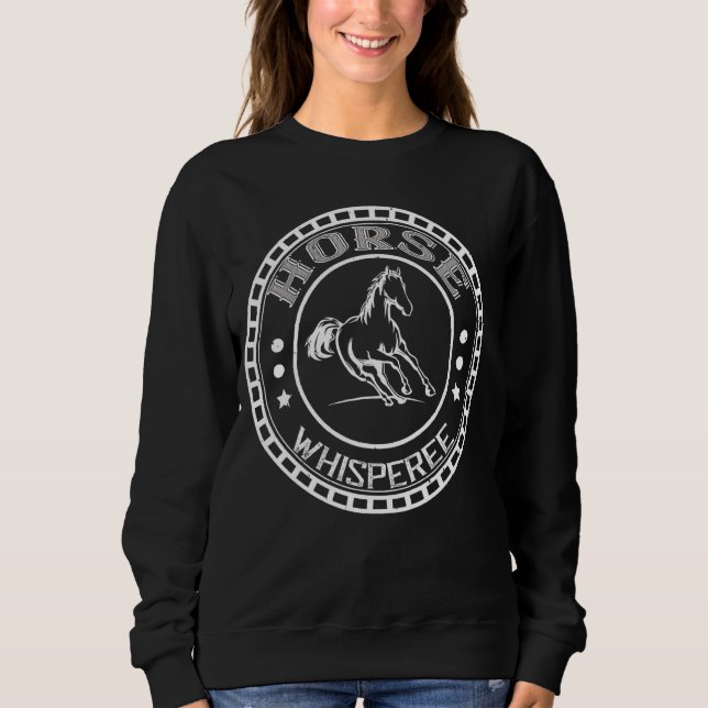 Sudadera Caballo diciendo susurros de caballo (Anverso)