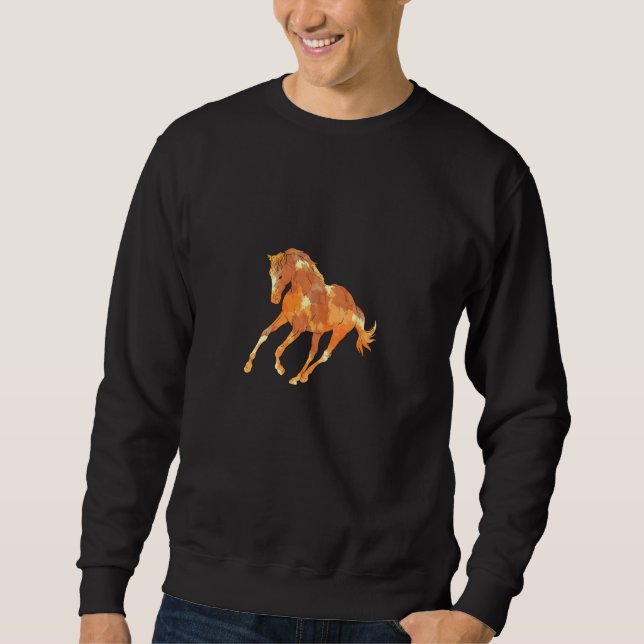 Sudadera Caballo ecuestre (Anverso)