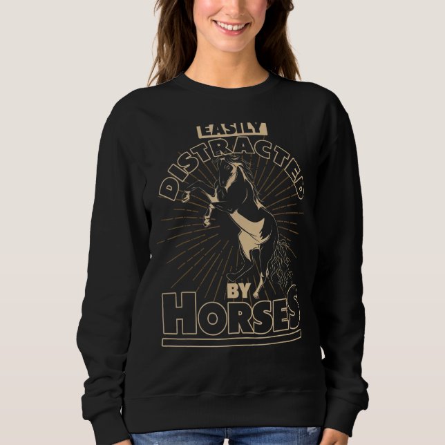 Sudadera Caballo ecuestre de equitación (Anverso)