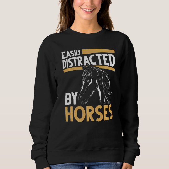 Sudadera Caballo ecuestre de equitación (Anverso)