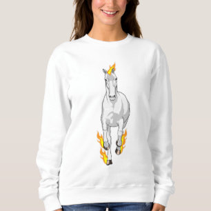 Sudadera Caballo en llamas