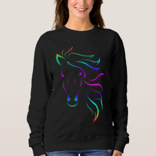 Sudadera Caballo Equitación Ecuestre Colorido