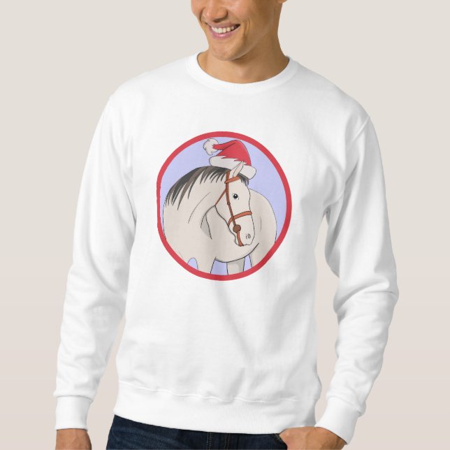 Sudadera Caballo Feliz Navidad (Anverso)