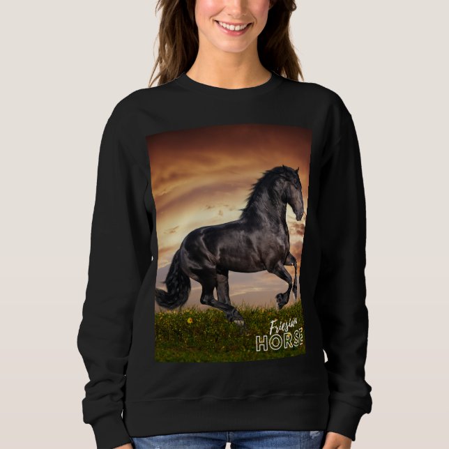 Sudadera Caballo frisón (Anverso)