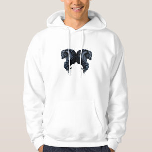 Sudadera Caballo frisón, estallido negro