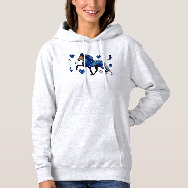 Sudadera Caballo islandés Stary Night (Anverso)