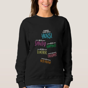 Sudadera Caballo Jinete Ecuestre Un Caballo No Es Ju