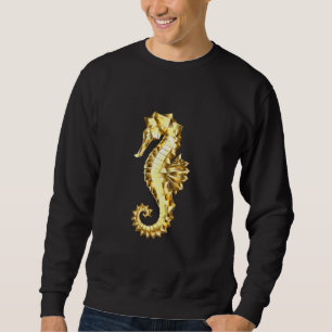 Sudadera Caballo marino polígono de oro