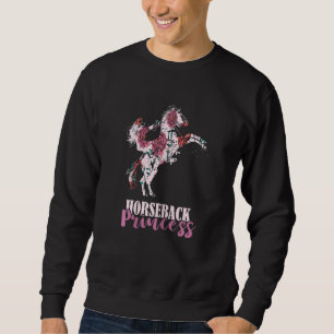 Sudadera Caballo montando a caballo Princesa Hor Ecuestre
