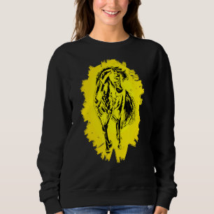 Sudadera Caballo Motif Híptico Elegante Animales Mane Color