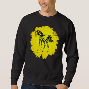 Sudadera Caballo Motif Híptico Elegante Animales Mane Color