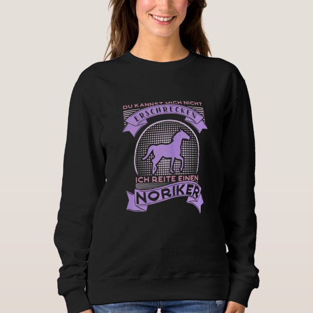 Sudadera Caballo Noriker Con Caballo De Caballo Que Dice Pa (Anverso)