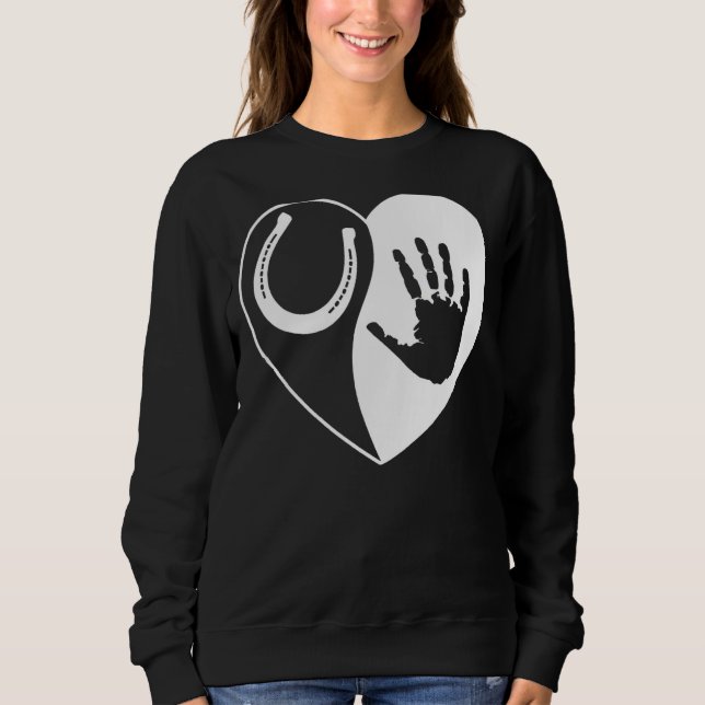Sudadera Caballo para Chicas mujeres caballos montando ecue (Anverso)