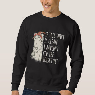 Sudadera Caballo Rider Equerry Horse Alimentando a Caballo